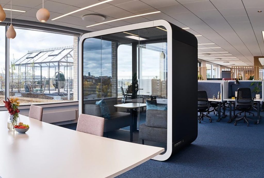 Acoustic booths - how to escape from noise in the office?