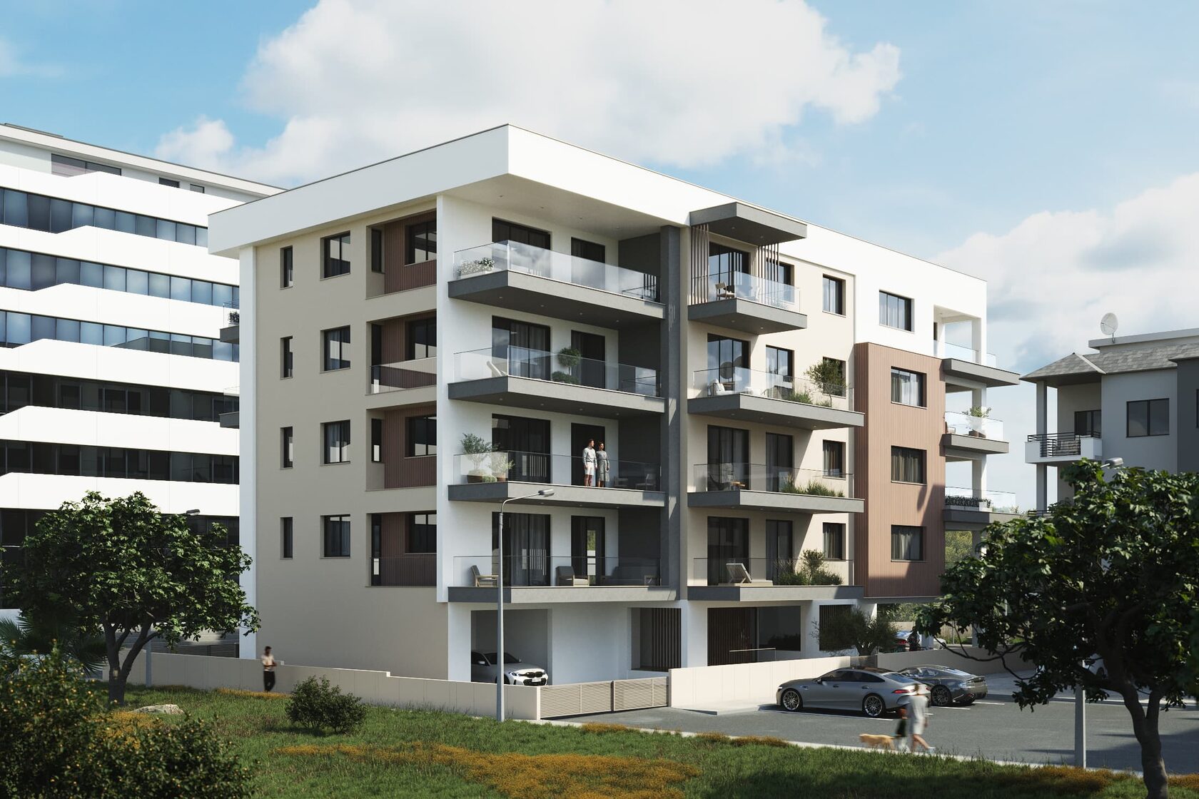 residential complex exterior