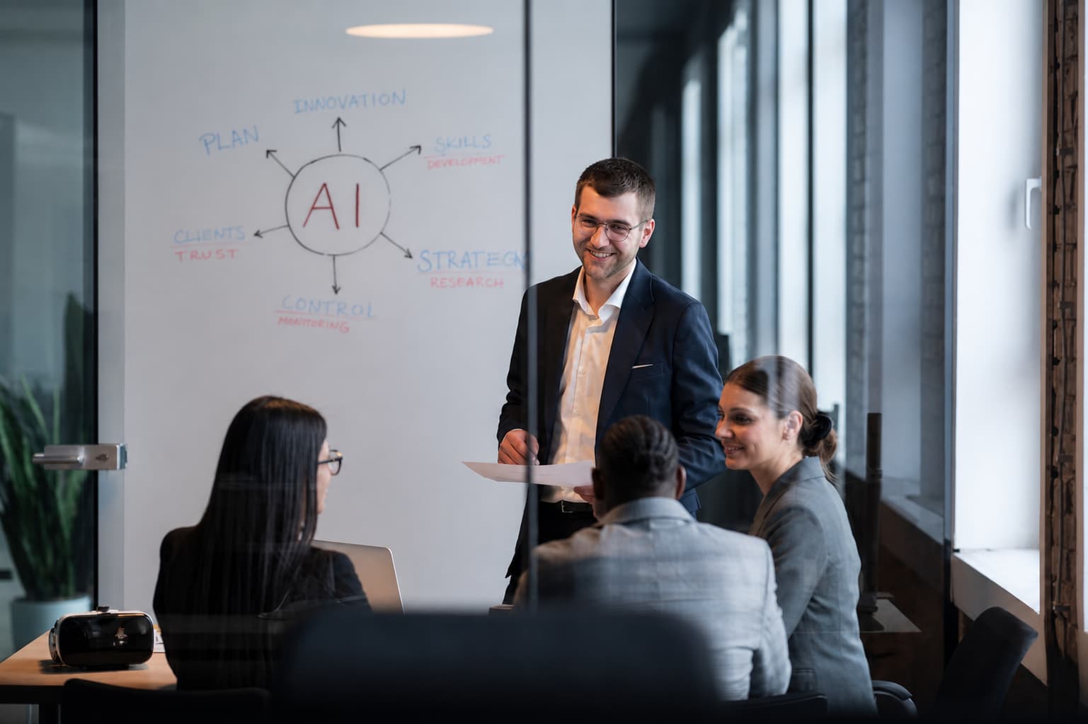 AI Workplace — nowoczesne biuro dostosowane do pracy z sztuczną inteligencją