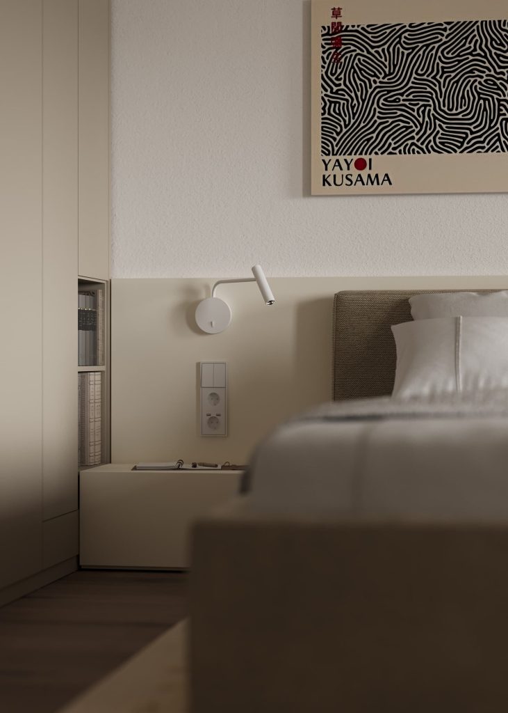 Projekt sypialni – mieszkanie 510LSC, 84 m², TENGO Design