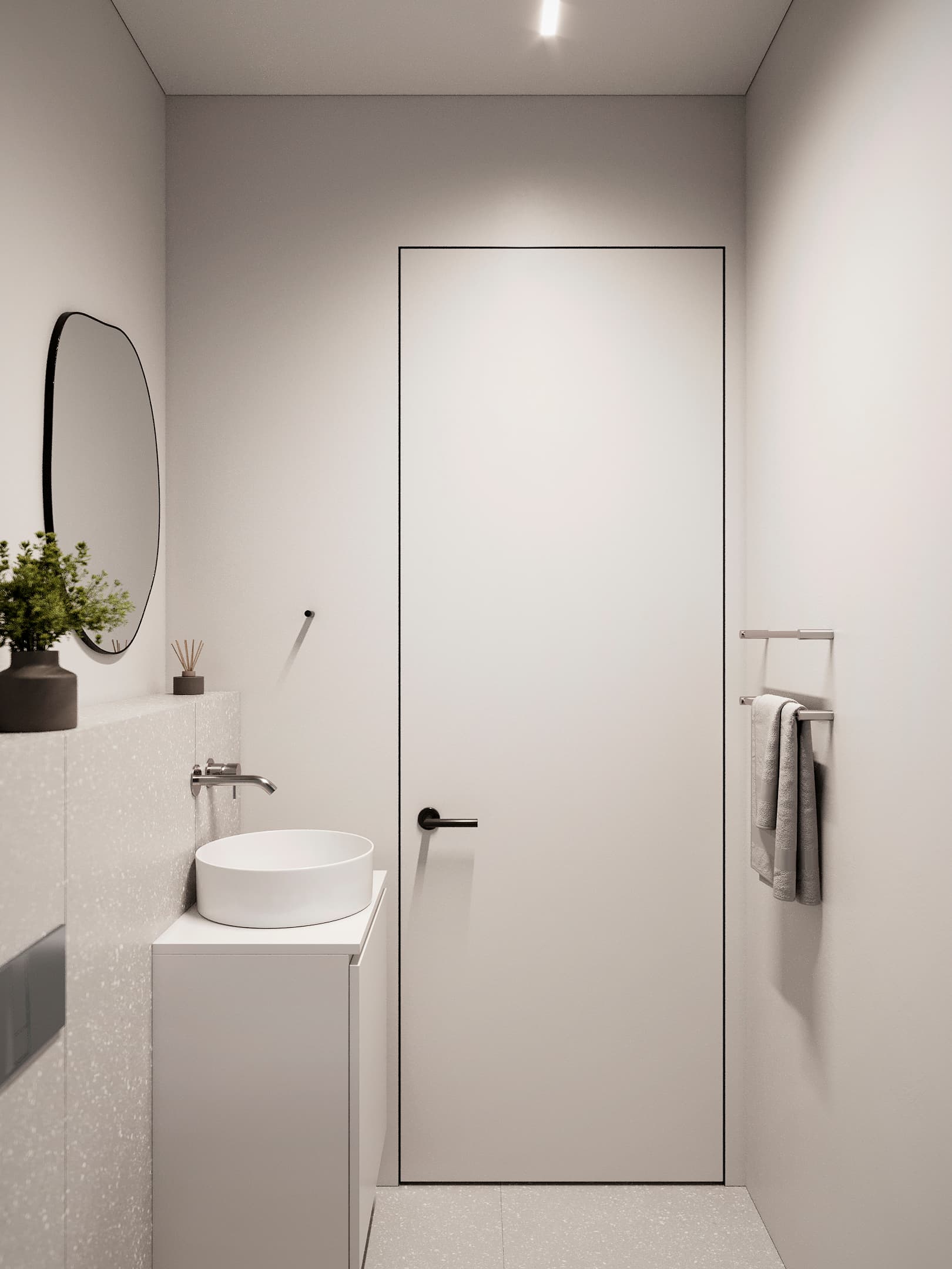 Bathroom in the apartment design