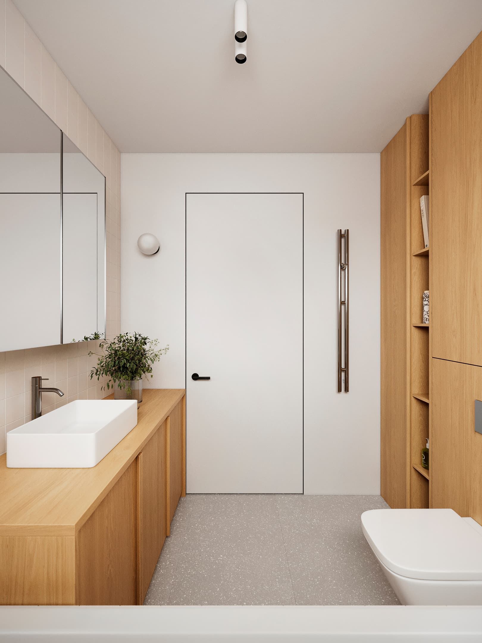 Bathroom in the design of apartment 427WRW – finishing